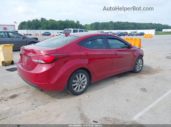 KMHDH4AE3GU623381 2016 HYUNDAI ELANTRA Red Tył prawy