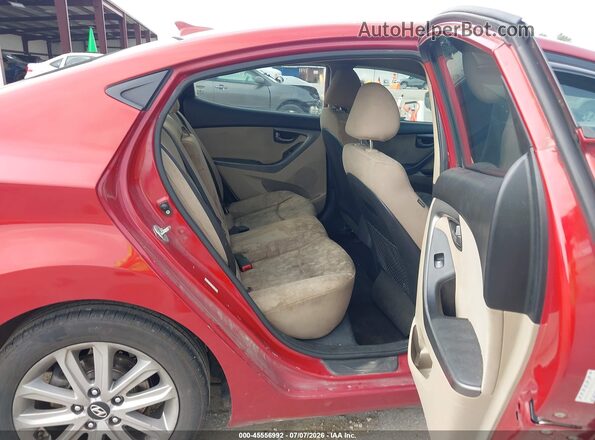 KMHDH4AE3GU623381 2016 HYUNDAI ELANTRA Red Widok naklejki z numerem VIN