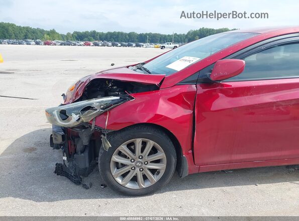 KMHDH4AE3GU623381 2016 HYUNDAI ELANTRA Red Widok z przodu