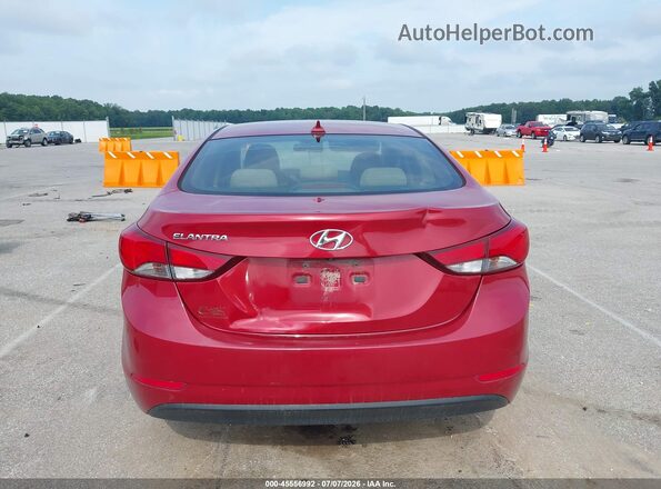 KMHDH4AE3GU623381 2016 HYUNDAI ELANTRA Red 