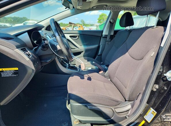 KMHDH4AE3GU635255 2016 HYUNDAI ELANTRA Black Սալոնի դիմացի տեսք