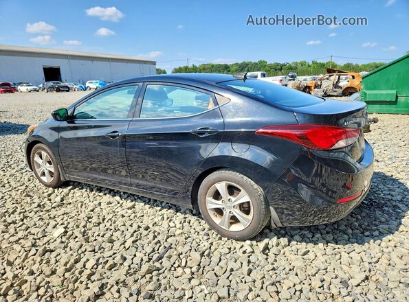 KMHDH4AE3GU635255 2016 HYUNDAI ELANTRA Black Հետևի ձախ