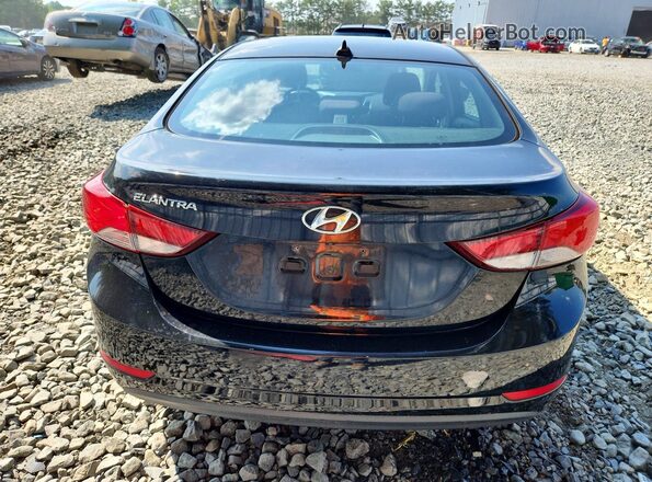 KMHDH4AE3GU635255 2016 HYUNDAI ELANTRA Black Հետևի տեսք