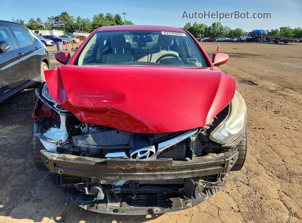 KMHDH4AE4GU492753 2016 HYUNDAI ELANTRA Red Вид спереду