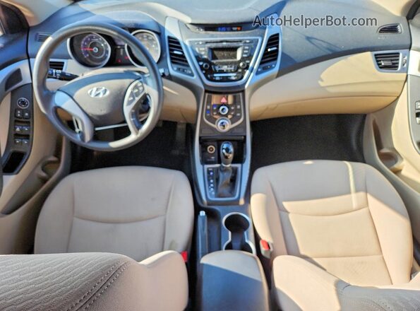 KMHDH4AE4GU492753 2016 HYUNDAI ELANTRA Red Вид панелі приладів