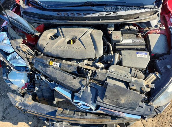 KMHDH4AE4GU492753 2016 HYUNDAI ELANTRA Red Вид задньої частини салону