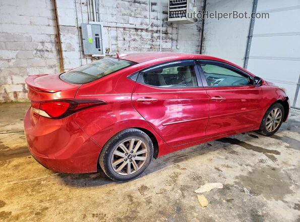 KMHDH4AE4GU520017 2016 HYUNDAI ELANTRA Red Задня права чверть