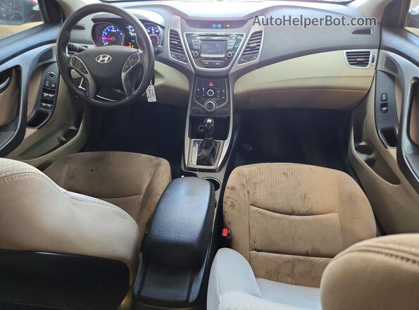 KMHDH4AE4GU520017 2016 HYUNDAI ELANTRA Red Вид панелі приладів