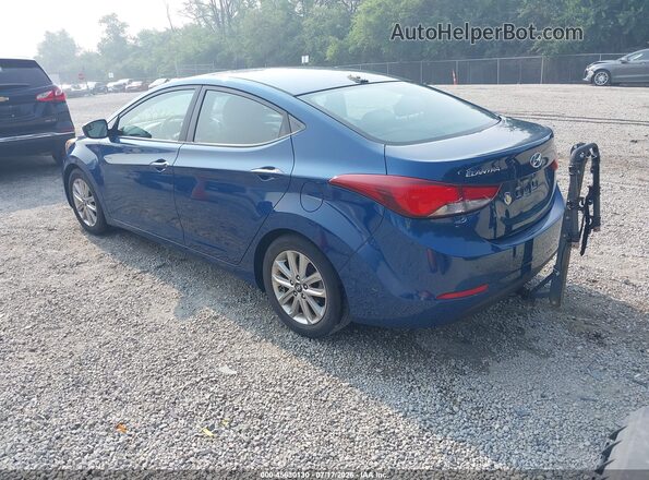 KMHDH4AE4GU520339 2016 HYUNDAI ELANTRA Синий Задняя левая четверть