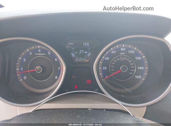 KMHDH4AE4GU520339 2016 HYUNDAI ELANTRA Синий Вид задних сидений