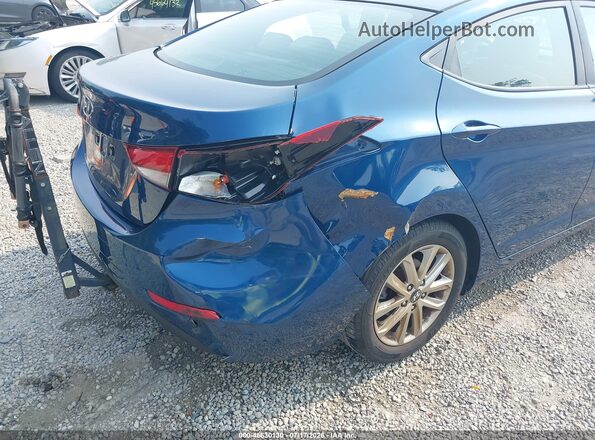 KMHDH4AE4GU520339 2016 HYUNDAI ELANTRA Синий Вид спереди