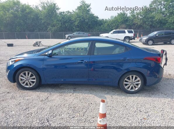 KMHDH4AE4GU520339 2016 HYUNDAI ELANTRA Синий Панорамный вид салона 360°