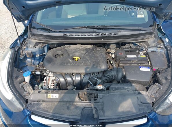 KMHDH4AE4GU520339 2016 HYUNDAI ELANTRA Синий Вид сзади