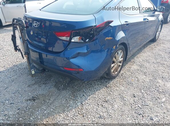 KMHDH4AE4GU520339 2016 HYUNDAI ELANTRA Синий 