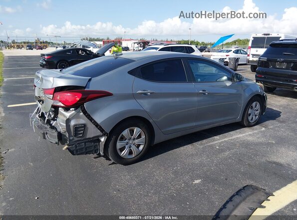 KMHDH4AE4GU532233 2016 HYUNDAI ELANTRA Gray Tył prawy