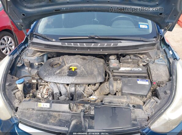 KMHDH4AE4GU564616 2016 HYUNDAI ELANTRA Blue Rear view