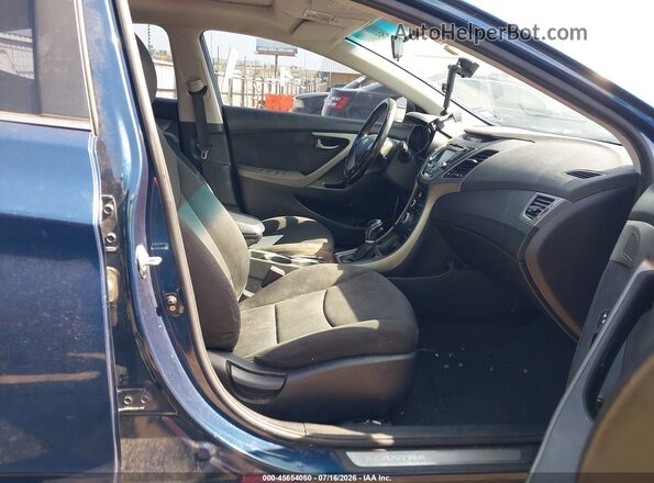 KMHDH4AE4GU564616 2016 HYUNDAI ELANTRA Blue Front interior view