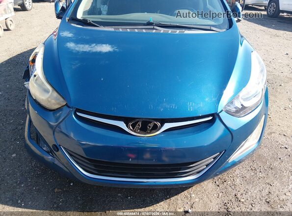 KMHDH4AE4GU567077 2016 HYUNDAI ELANTRA Blue 