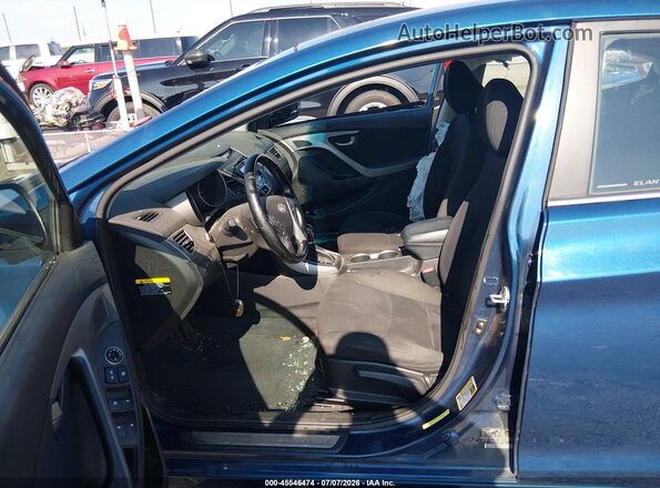 KMHDH4AE4GU567077 2016 HYUNDAI ELANTRA Blue 