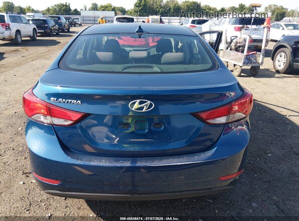 KMHDH4AE4GU567077 2016 HYUNDAI ELANTRA Blue 