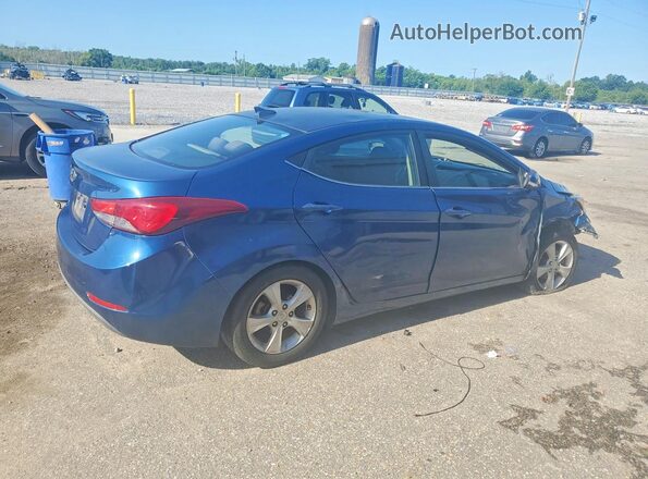 KMHDH4AE4GU592416 2016 HYUNDAI ELANTRA Blue Tył prawy