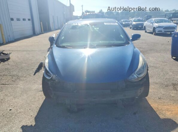 KMHDH4AE4GU592416 2016 HYUNDAI ELANTRA Blue Widok z przodu