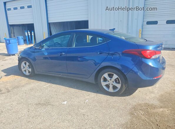 KMHDH4AE4GU592416 2016 HYUNDAI ELANTRA Blue Tył lewy