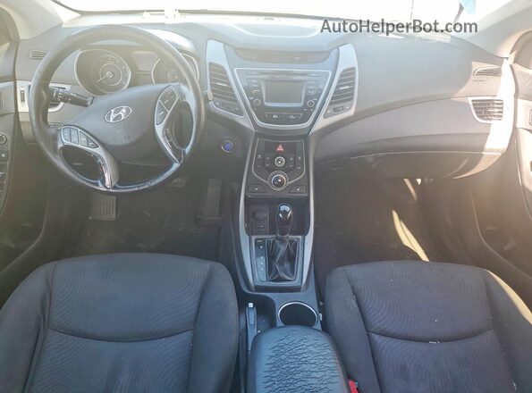 KMHDH4AE4GU592416 2016 HYUNDAI ELANTRA Blue Widok deski rozdzielczej