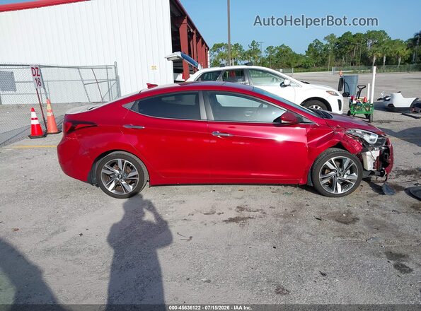 KMHDH4AE4GU598992 2016 HYUNDAI ELANTRA Red სალონის 360-გრადუსიანი ხედი