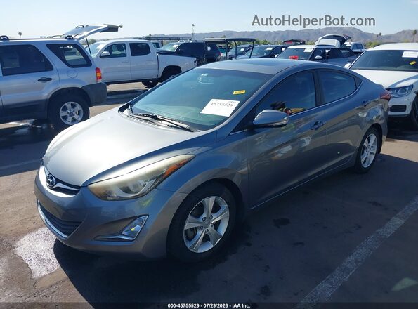 KMHDH4AE4GU610252 2016 HYUNDAI ELANTRA Gray Передня ліва чверть