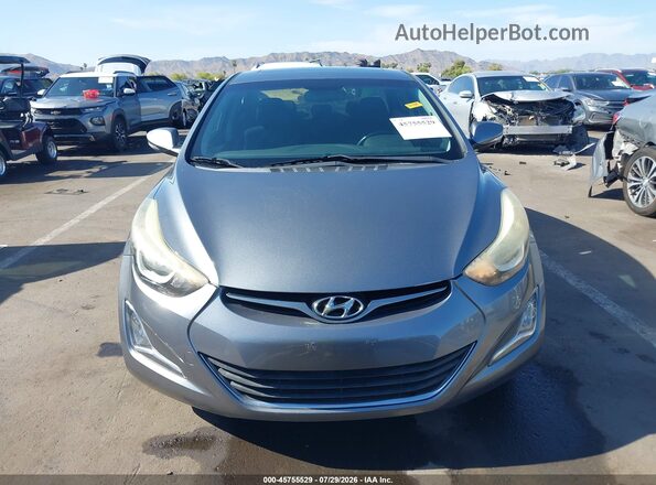 KMHDH4AE4GU610252 2016 HYUNDAI ELANTRA Gray Вид щитка приладів