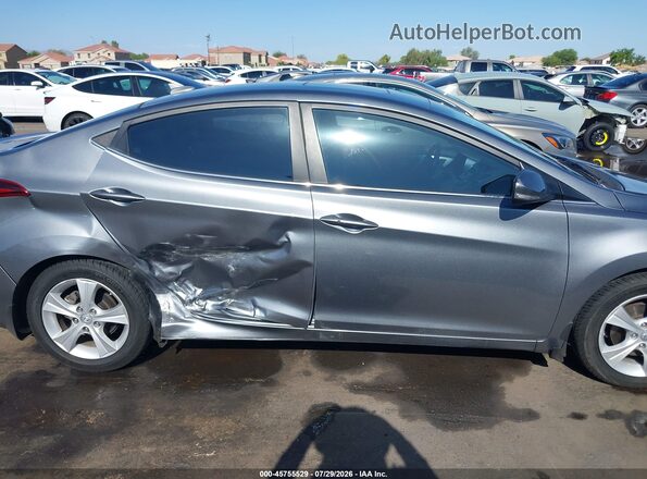 KMHDH4AE4GU610252 2016 HYUNDAI ELANTRA Gray Вид задньої частини салону