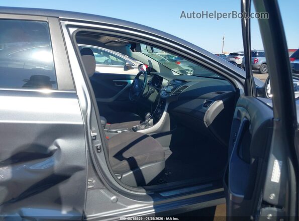 KMHDH4AE4GU610252 2016 HYUNDAI ELANTRA Gray Вид салону спереду
