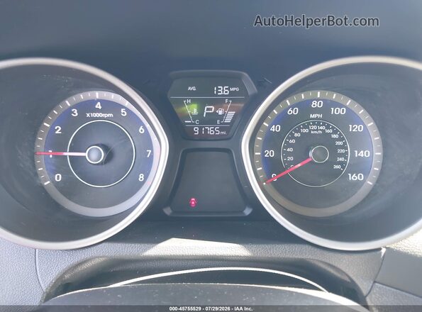 KMHDH4AE4GU610252 2016 HYUNDAI ELANTRA Gray Вид задніх сидінь