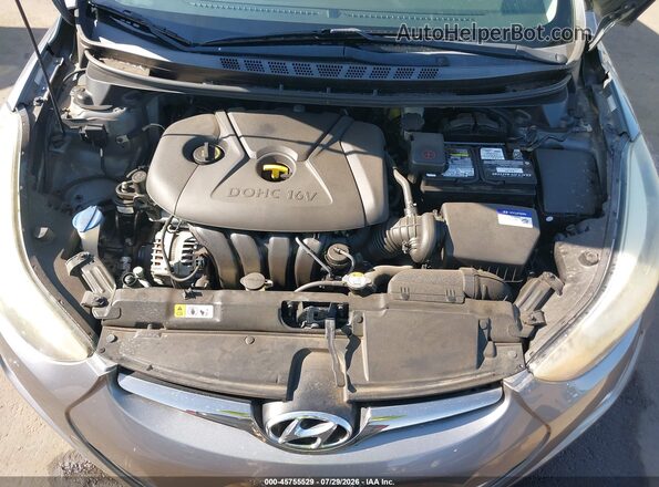 KMHDH4AE4GU610252 2016 HYUNDAI ELANTRA Gray Вид ззаду
