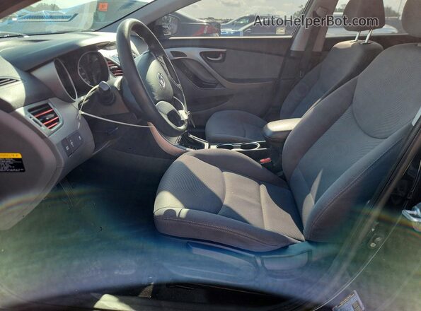 KMHDH4AE4GU646183 2016 HYUNDAI ELANTRA Black Սալոնի դիմացի տեսք