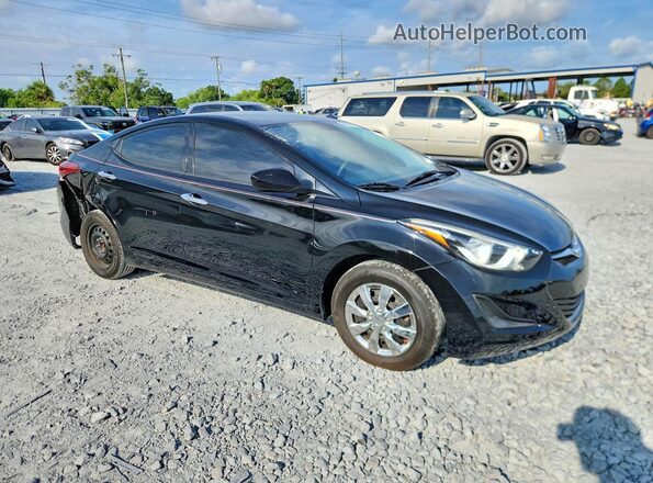 KMHDH4AE4GU646183 2016 HYUNDAI ELANTRA Black Առջևի աջ