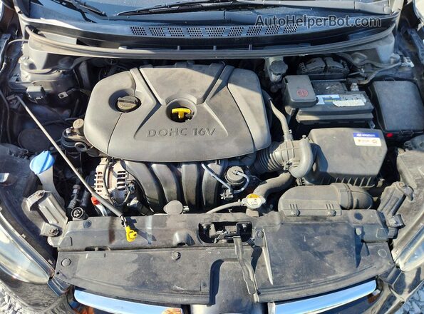 KMHDH4AE4GU646183 2016 HYUNDAI ELANTRA Black Սալոնի հետևի տեսք