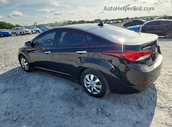 KMHDH4AE4GU646183 2016 HYUNDAI ELANTRA Black Հետևի ձախ