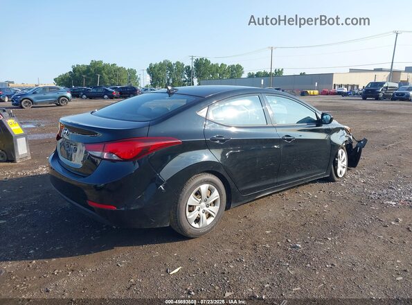 KMHDH4AE5GU487867 2016 HYUNDAI ELANTRA Black უკანა მარჯვენა