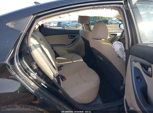 KMHDH4AE5GU487867 2016 HYUNDAI ELANTRA Black VIN კოდის სტიკერის ხედი