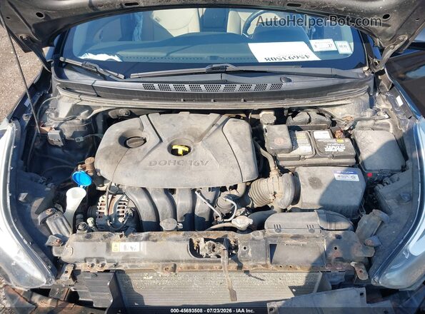 KMHDH4AE5GU487867 2016 HYUNDAI ELANTRA Black უკანა ხედი