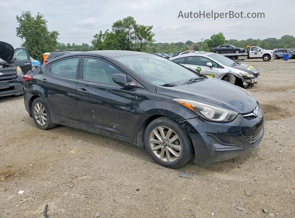 KMHDH4AE5GU501573 2016 HYUNDAI ELANTRA Black Delantero derecho