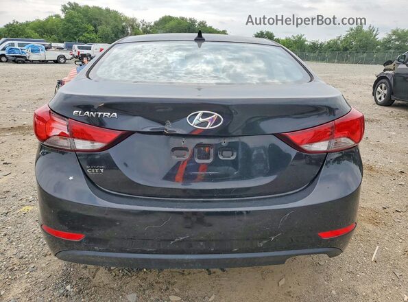 KMHDH4AE5GU501573 2016 HYUNDAI ELANTRA Black Vista trasera