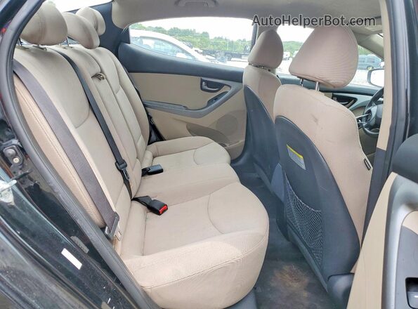 KMHDH4AE5GU501573 2016 HYUNDAI ELANTRA Black Vista de los asientos traseros