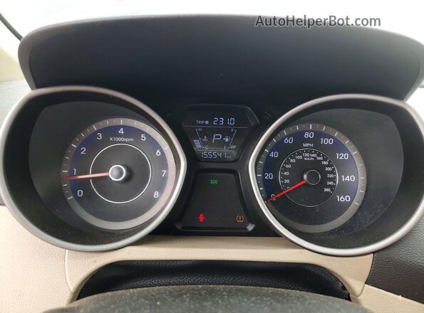 KMHDH4AE5GU501573 2016 HYUNDAI ELANTRA Black Vista del cuadro de instrumentos