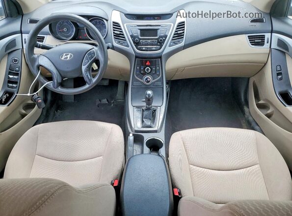 KMHDH4AE5GU501573 2016 HYUNDAI ELANTRA Black Vista del salpicadero