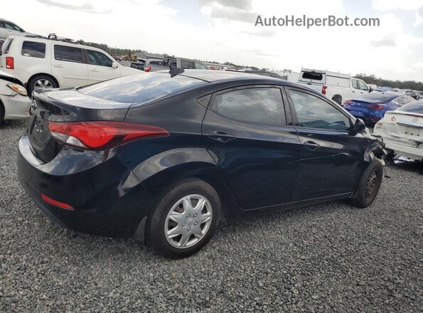 KMHDH4AE5GU529986 2016 HYUNDAI ELANTRA Черный Задняя правая четверть