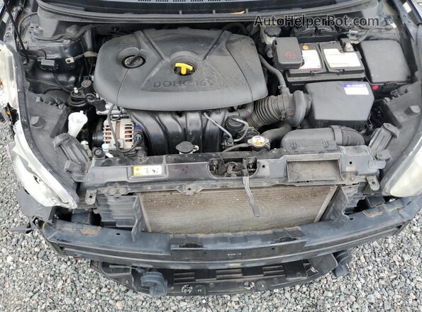 KMHDH4AE5GU529986 2016 HYUNDAI ELANTRA Черный Вид задней части салона