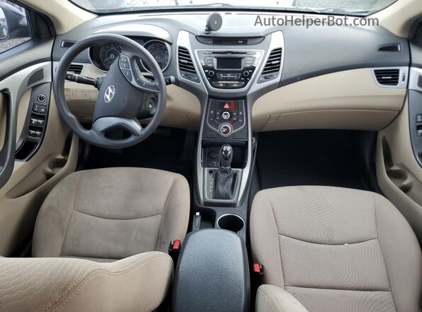 KMHDH4AE5GU529986 2016 HYUNDAI ELANTRA Черный Вид панели приборов
